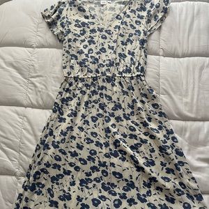 GAP blue and white floral dress